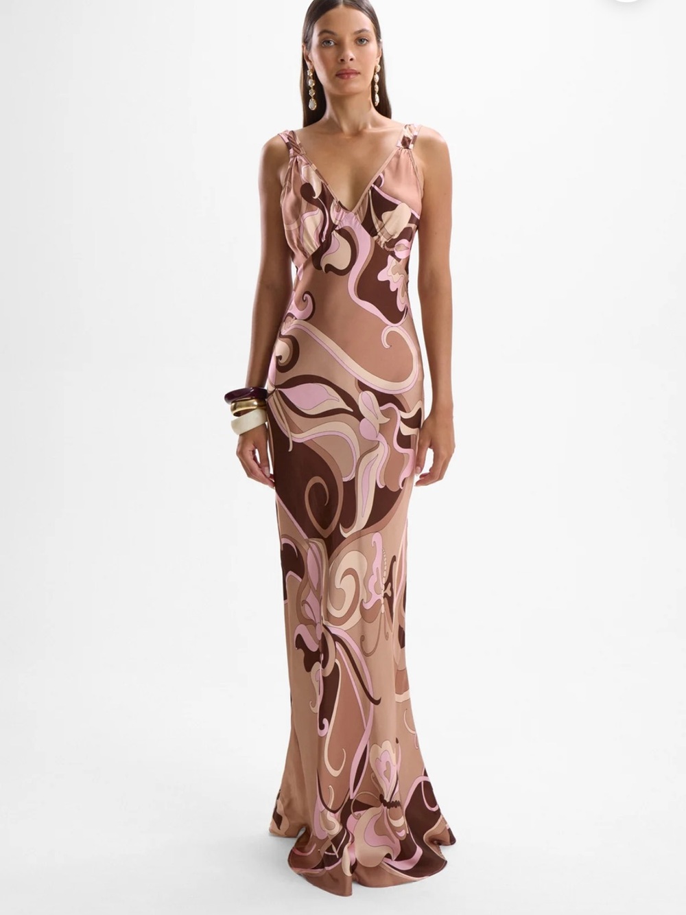 Cin Cin Devon slip dress in Deco Mocha🧸 size small
